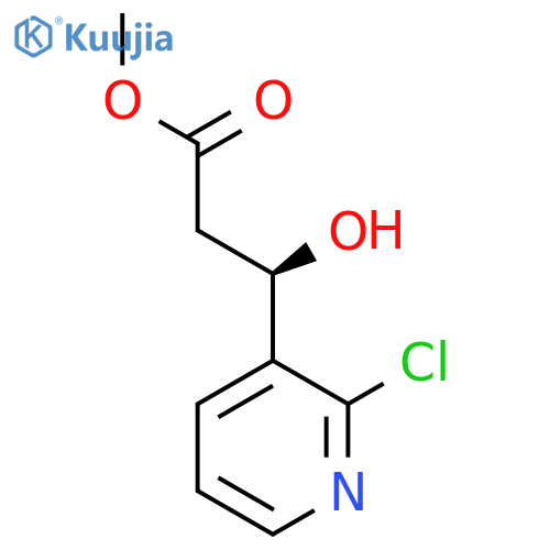 methyl (3R)-3-(2-chloropyridin-3-yl)-3-hydroxypropanoate structure