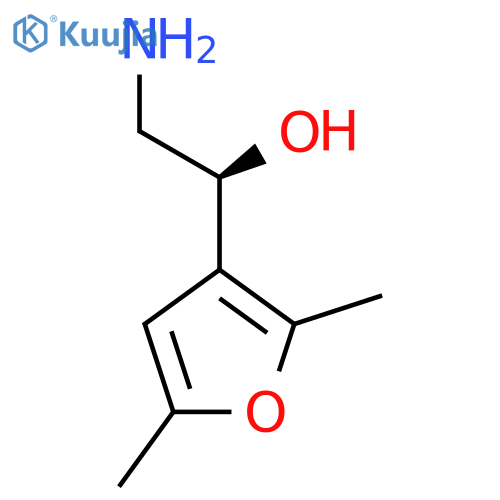 (1S)-2-amino-1-(2,5-dimethylfuran-3-yl)ethan-1-ol structure
