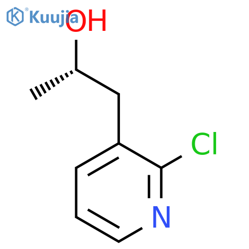 (2S)-1-(2-chloropyridin-3-yl)propan-2-ol structure