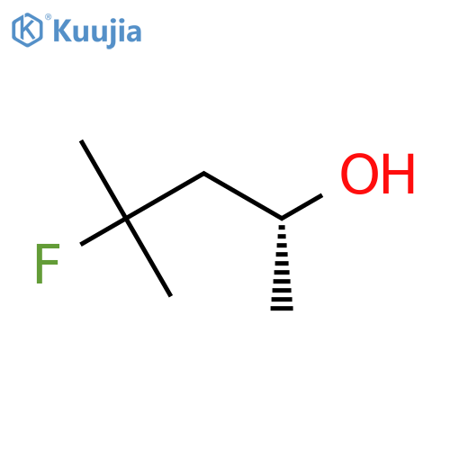 (2R)-4-fluoro-4-methylpentan-2-ol structure