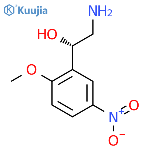(1S)-2-amino-1-(2-methoxy-5-nitrophenyl)ethan-1-ol structure