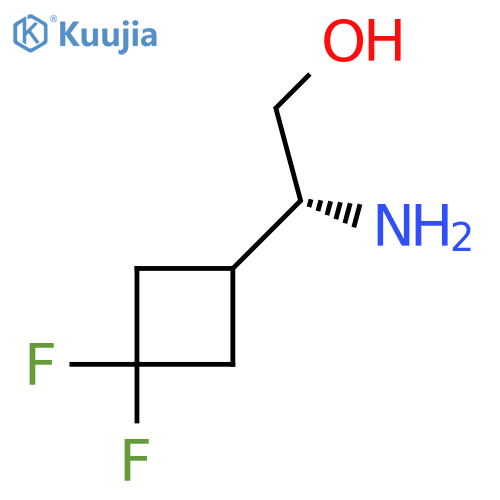(2R)-2-amino-2-(3,3-difluorocyclobutyl)ethan-1-ol structure