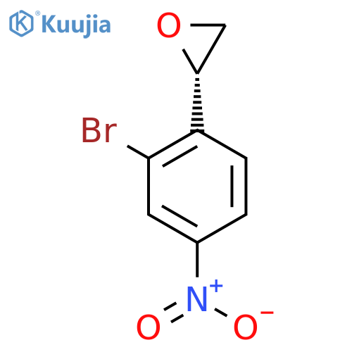 (2S)-2-(2-bromo-4-nitrophenyl)oxirane structure