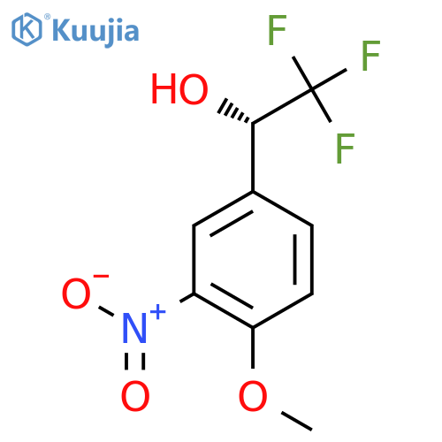 (1S)-2,2,2-trifluoro-1-(4-methoxy-3-nitrophenyl)ethan-1-ol structure