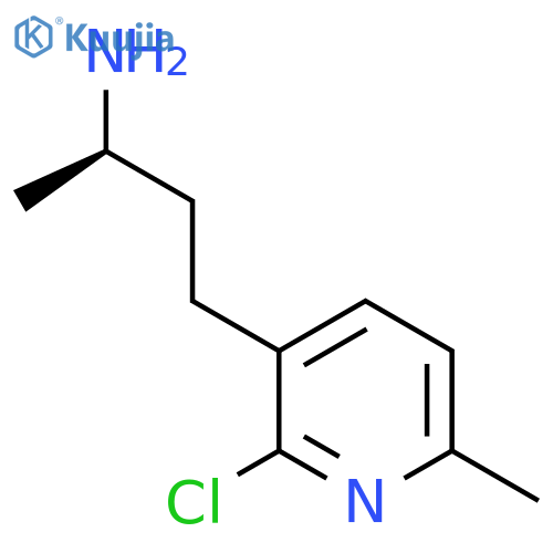 (2R)-4-(2-chloro-6-methylpyridin-3-yl)butan-2-amine structure