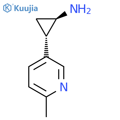 rac-(1R,2S)-2-(6-methylpyridin-3-yl)cyclopropan-1-amine structure
