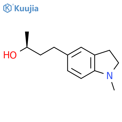 (2S)-4-(1-methyl-2,3-dihydro-1H-indol-5-yl)butan-2-ol structure