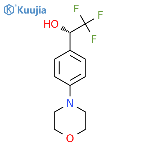 (1S)-2,2,2-trifluoro-1-4-(morpholin-4-yl)phenylethan-1-ol structure