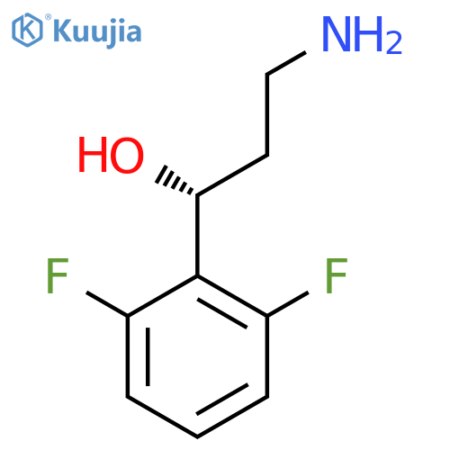(1R)-3-amino-1-(2,6-difluorophenyl)propan-1-ol structure