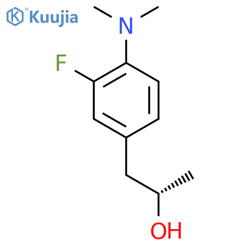 (2S)-1-4-(dimethylamino)-3-fluorophenylpropan-2-ol structure