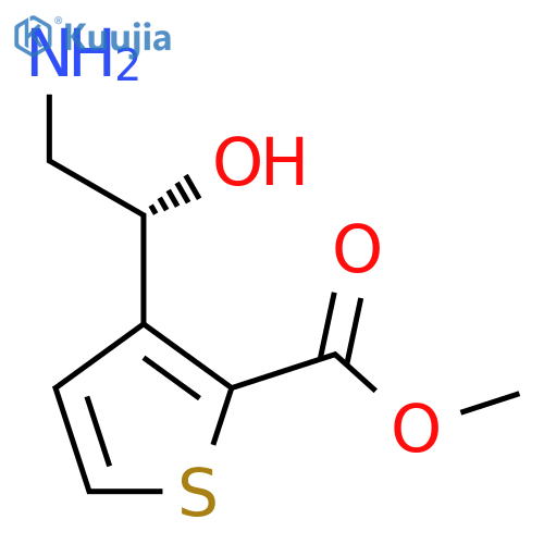 methyl 3-(1R)-2-amino-1-hydroxyethylthiophene-2-carboxylate structure