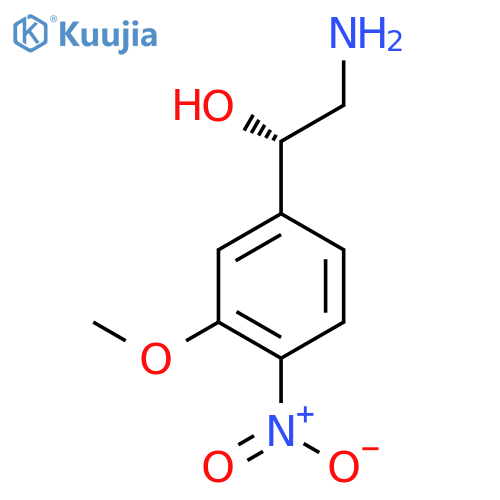 (1S)-2-amino-1-(3-methoxy-4-nitrophenyl)ethan-1-ol structure