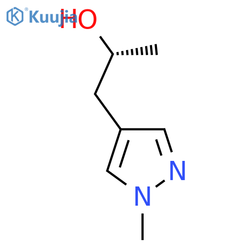 (2R)-1-(1-methyl-1H-pyrazol-4-yl)propan-2-ol structure