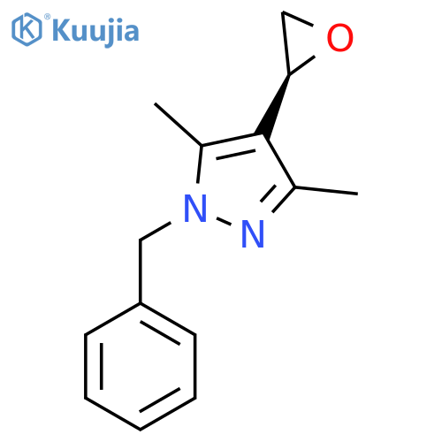 1-benzyl-3,5-dimethyl-4-(2S)-oxiran-2-yl-1H-pyrazole structure
