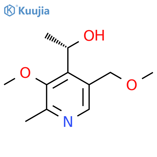 (1S)-1-3-methoxy-5-(methoxymethyl)-2-methylpyridin-4-ylethan-1-ol structure