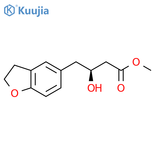 methyl (3S)-4-(2,3-dihydro-1-benzofuran-5-yl)-3-hydroxybutanoate structure