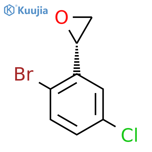 (2S)-2-(2-bromo-5-chlorophenyl)oxirane structure