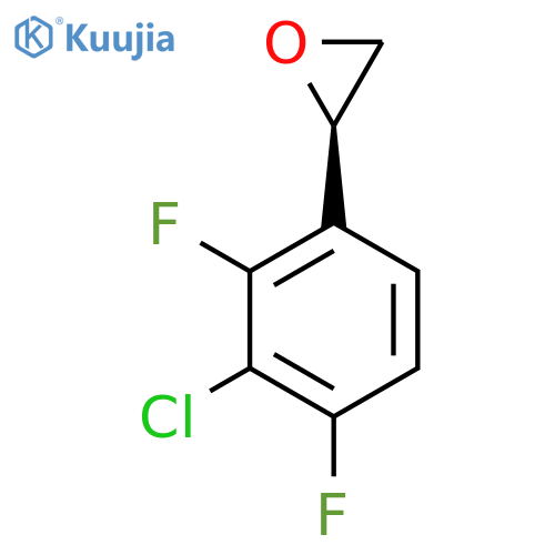 (2R)-2-(3-chloro-2,4-difluorophenyl)oxirane structure