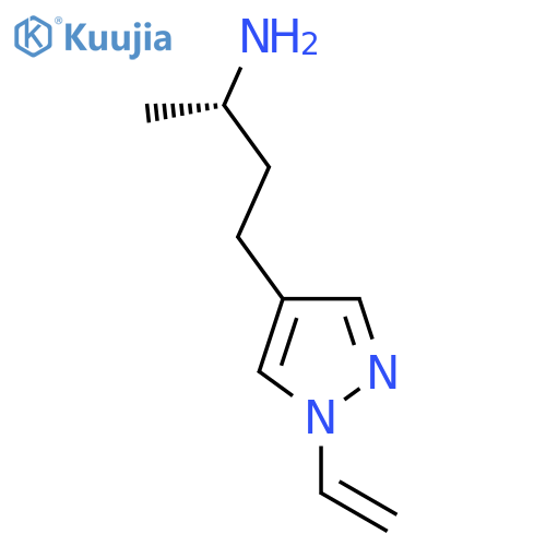 (2S)-4-(1-ethenyl-1H-pyrazol-4-yl)butan-2-amine structure