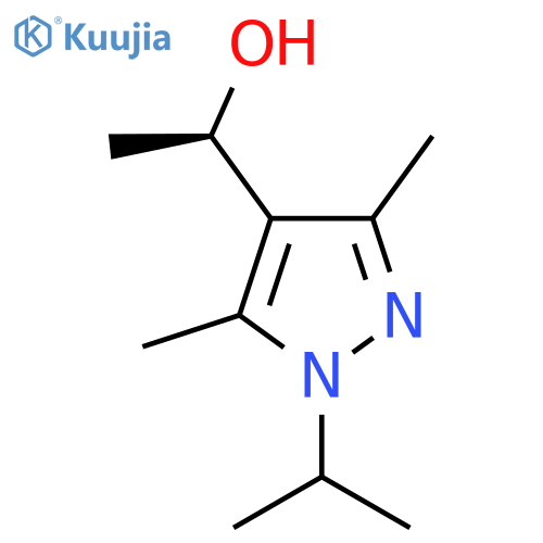 (1R)-1-3,5-dimethyl-1-(propan-2-yl)-1H-pyrazol-4-ylethan-1-ol structure