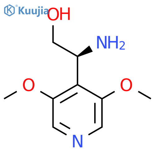 (2S)-2-amino-2-(3,5-dimethoxypyridin-4-yl)ethan-1-ol structure