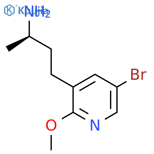 (2R)-4-(5-bromo-2-methoxypyridin-3-yl)butan-2-amine structure