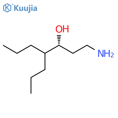 (3R)-1-amino-4-propylheptan-3-ol structure