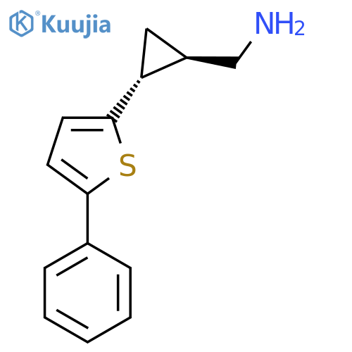 rac-(1R,2R)-2-(5-phenylthiophen-2-yl)cyclopropylmethanamine structure