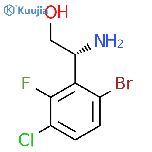 (2R)-2-amino-2-(6-bromo-3-chloro-2-fluorophenyl)ethan-1-ol structure