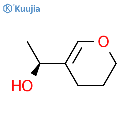 (1S)-1-(3,4-dihydro-2H-pyran-5-yl)ethan-1-ol structure