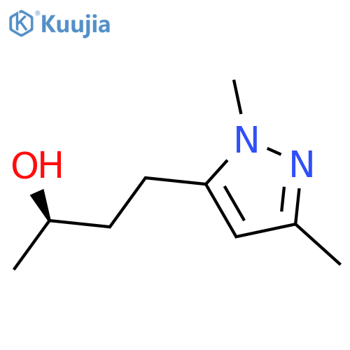 (2R)-4-(1,3-dimethyl-1H-pyrazol-5-yl)butan-2-ol structure
