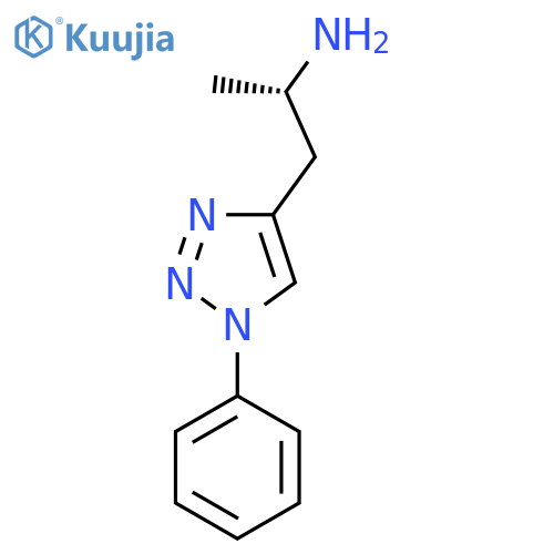 (2S)-1-(1-phenyl-1H-1,2,3-triazol-4-yl)propan-2-amine structure