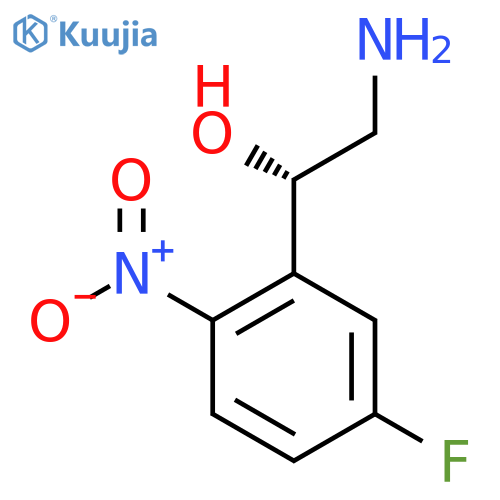 (1S)-2-amino-1-(5-fluoro-2-nitrophenyl)ethan-1-ol structure