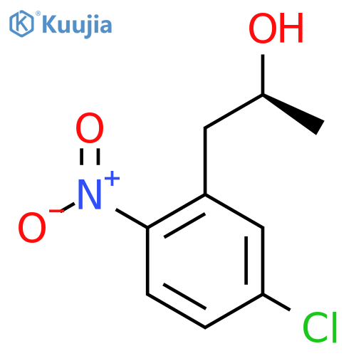 (2S)-1-(5-chloro-2-nitrophenyl)propan-2-ol structure