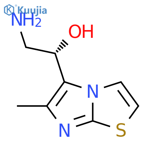 (1S)-2-amino-1-{6-methylimidazo2,1-b1,3thiazol-5-yl}ethan-1-ol structure