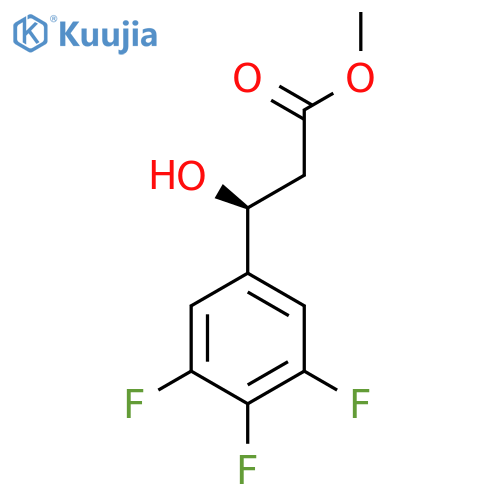 methyl (3S)-3-hydroxy-3-(3,4,5-trifluorophenyl)propanoate structure