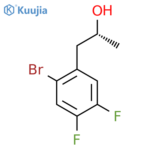 (2R)-1-(2-bromo-4,5-difluorophenyl)propan-2-ol structure