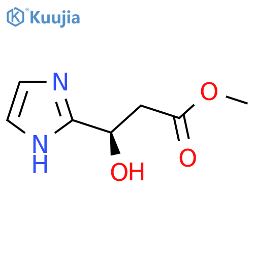 methyl (3R)-3-hydroxy-3-(1H-imidazol-2-yl)propanoate structure