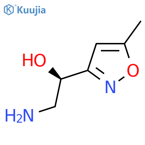 (1R)-2-amino-1-(5-methyl-1,2-oxazol-3-yl)ethan-1-ol structure