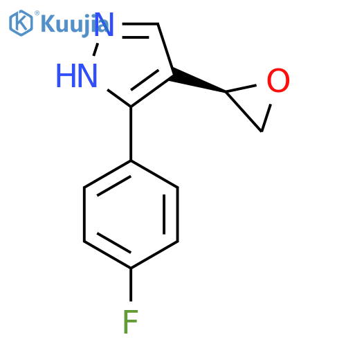 3-(4-fluorophenyl)-4-(2R)-oxiran-2-yl-1H-pyrazole structure
