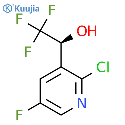 (1S)-1-(2-chloro-5-fluoropyridin-3-yl)-2,2,2-trifluoroethan-1-ol structure