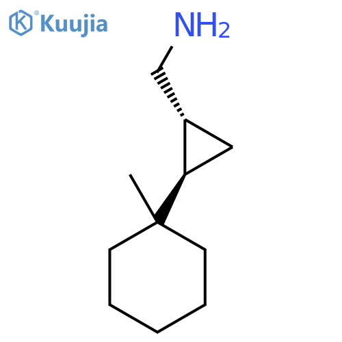 rac-(1R,2R)-2-(1-methylcyclohexyl)cyclopropylmethanamine structure