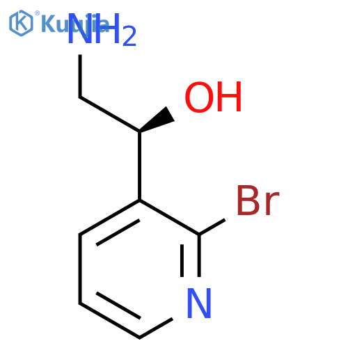 (1S)-2-amino-1-(2-bromopyridin-3-yl)ethan-1-ol structure