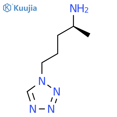 (2S)-5-(1H-1,2,3,4-tetrazol-1-yl)pentan-2-amine structure