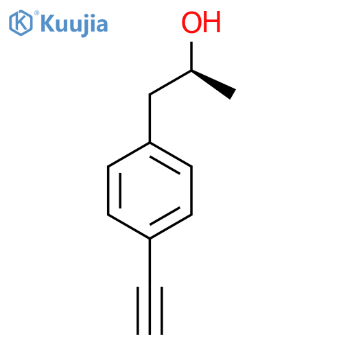 (2S)-1-(4-ethynylphenyl)propan-2-ol structure