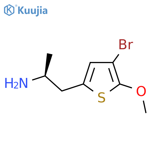 (2S)-1-(4-bromo-5-methoxythiophen-2-yl)propan-2-amine structure