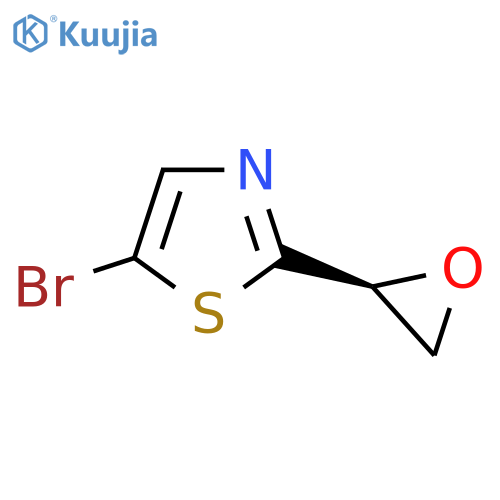 5-bromo-2-(2S)-oxiran-2-yl-1,3-thiazole structure