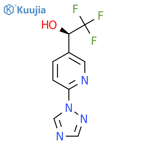 (1R)-2,2,2-trifluoro-1-6-(1H-1,2,4-triazol-1-yl)pyridin-3-ylethan-1-ol structure