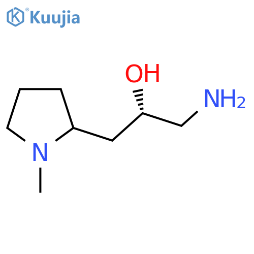 (2S)-1-amino-3-(1-methylpyrrolidin-2-yl)propan-2-ol structure
