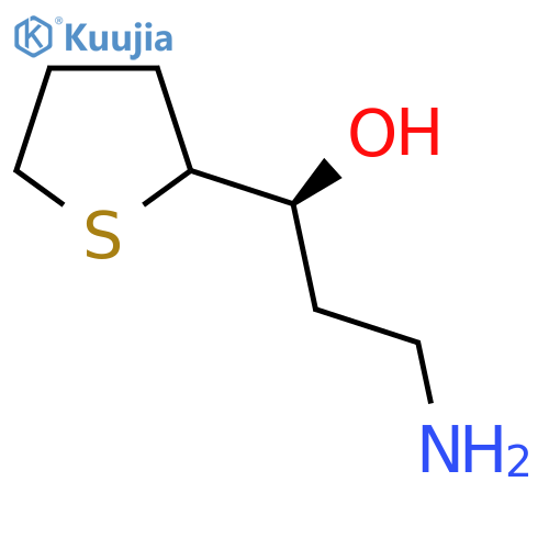(1S)-3-amino-1-(thiolan-2-yl)propan-1-ol structure